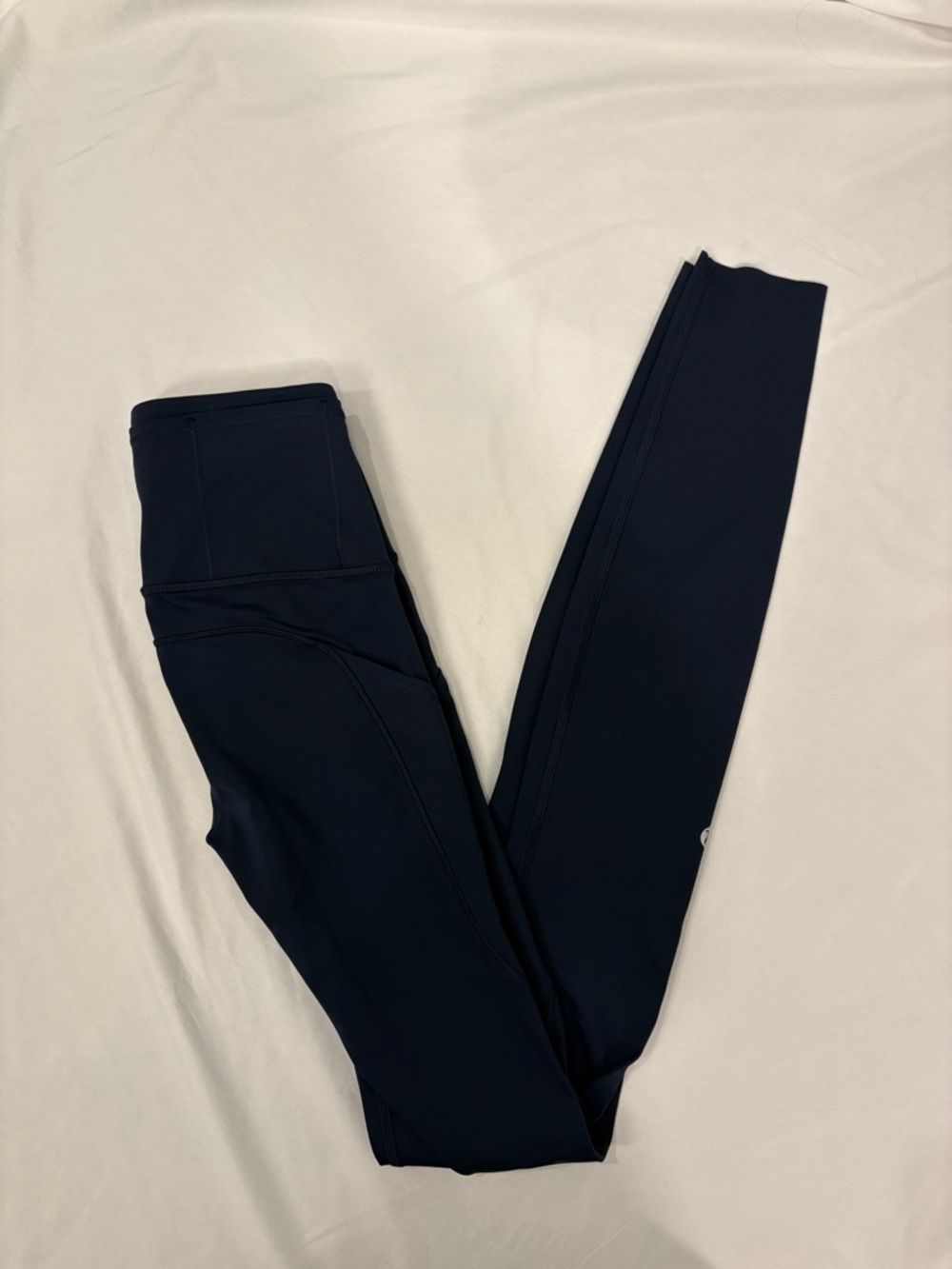 NWOT Lululemon Fast & Free Tight Navy Nulux Leggings Size 0 Running 28" Inseam